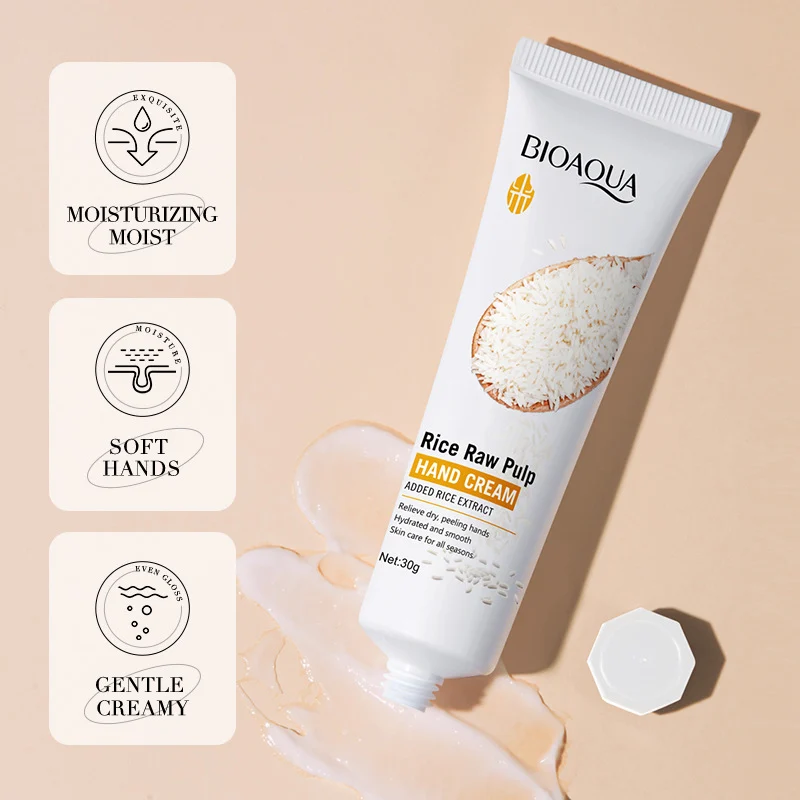 cracked-peeling-hands-rice-pulp-cream-delivers-soft-relief-in-minutes-bio-nddruxmf-1 rice pulp hand cream 30g for cracked dry peeling hands fast-absorbing non-greasy moisturizer before and after smooth soft skin relief
